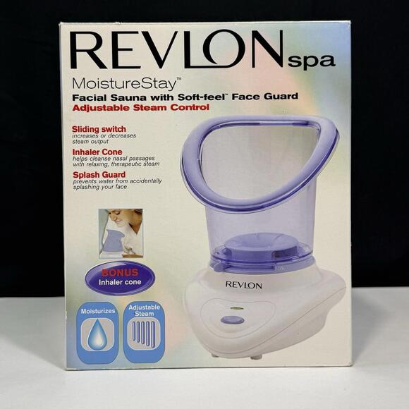 Revlon Other - Revlon Spa Moisture Stay Facial Sauna Blue Soft-Feel Guard Inhaler Cone RVS1110T